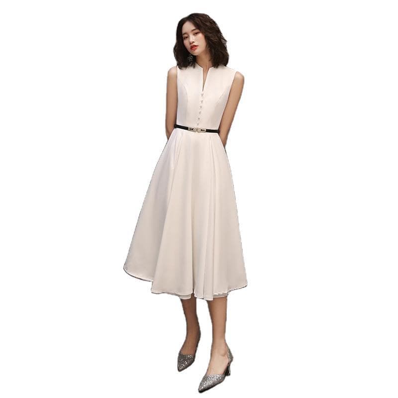 Womens Fashionable Casual Mid-length Dress 3