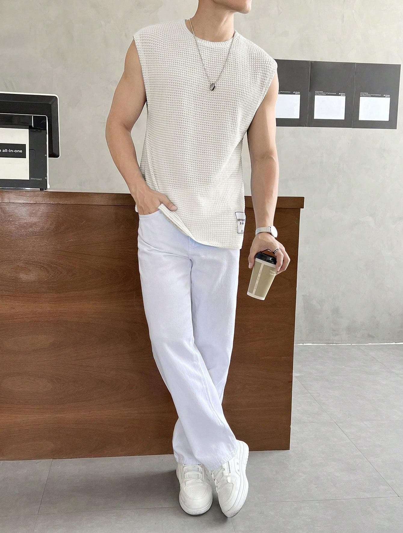 Mens Loose-Fit Fashionable Casual Sports Vest 4