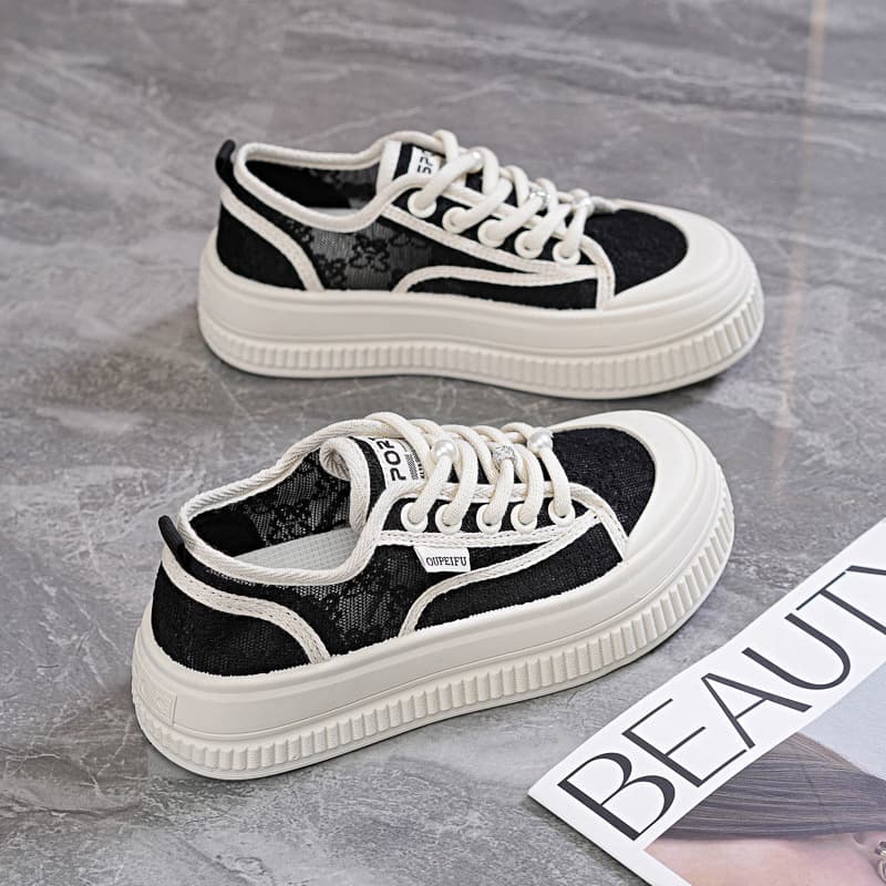 Platform Height-increasing Lace-up Casual Shoes For Students New Style Sneakers 4