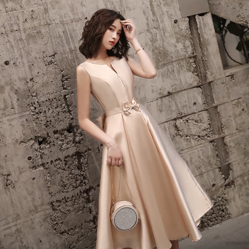 Womens Fashionable Casual Mid-length Dress 5