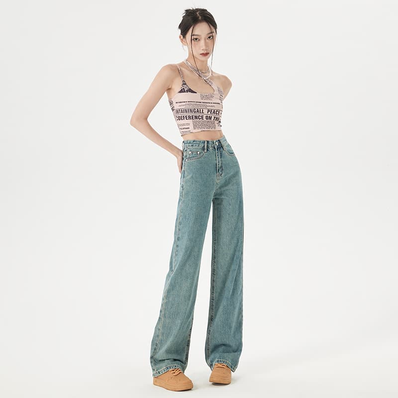 Womens Slim Straight-leg Jeans New Autumn Style 10