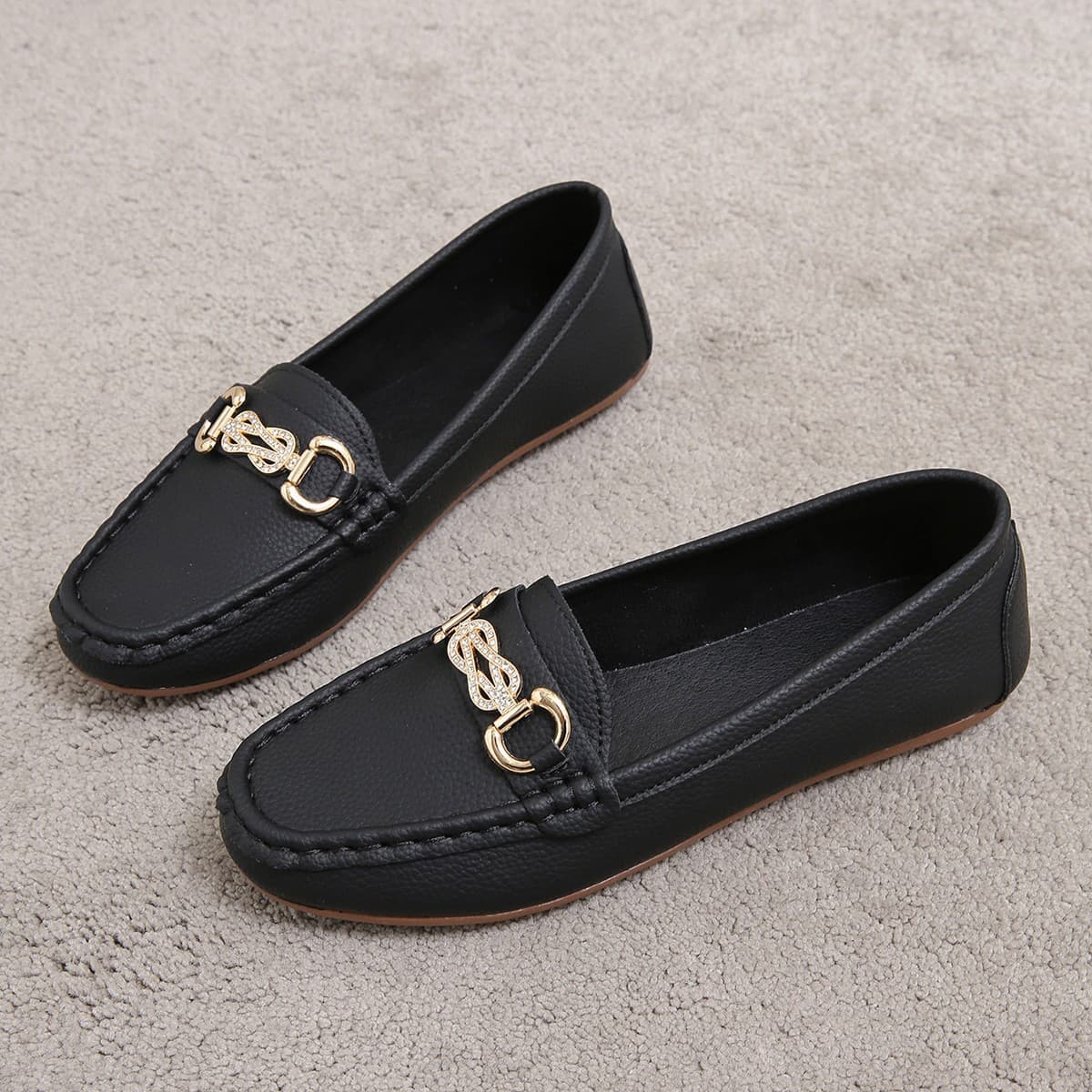 New Springautumn Korean-style Round-toe Slip-on Loafers 6