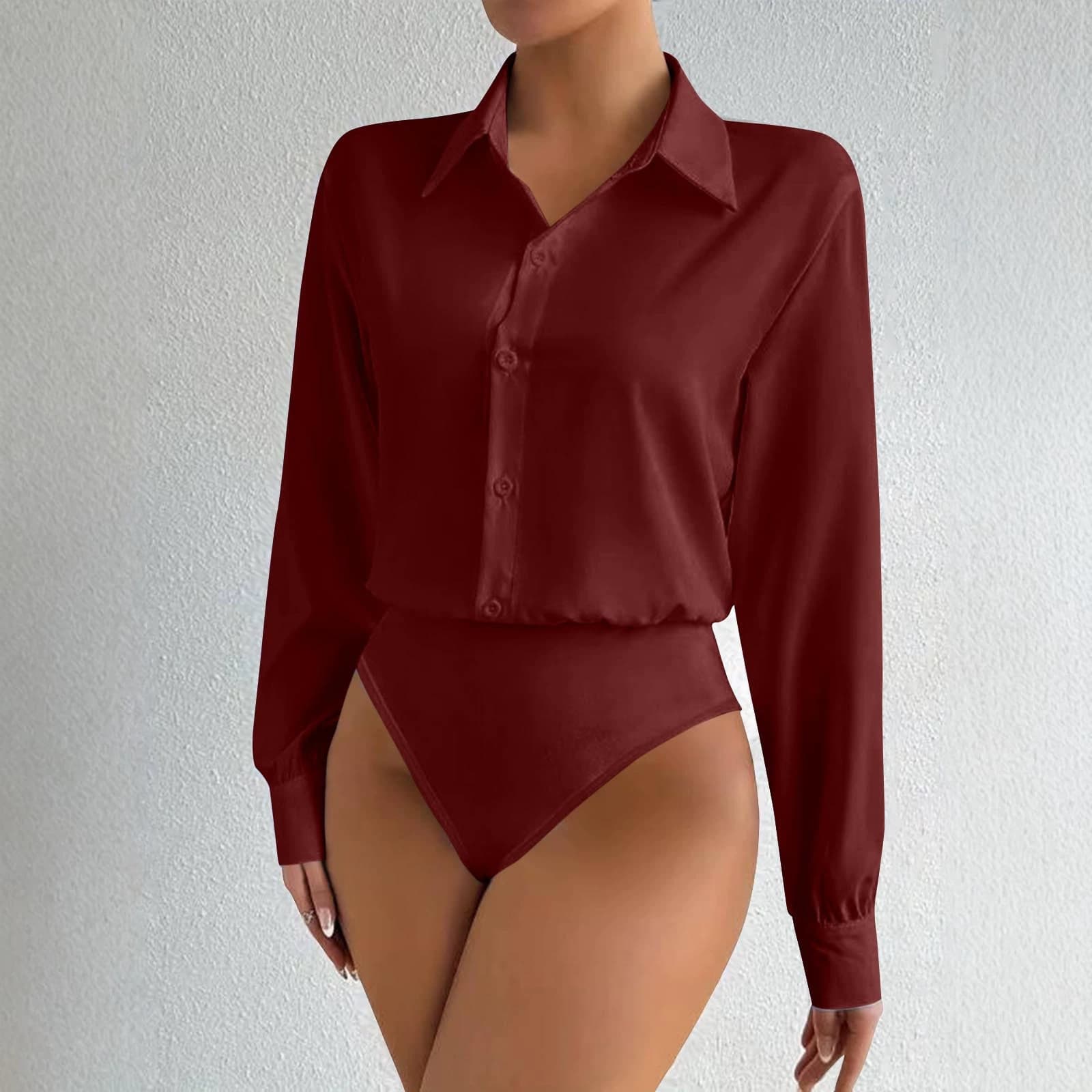 Womens Casual Long-sleeve Cardigan-button-up Shirt Top 4
