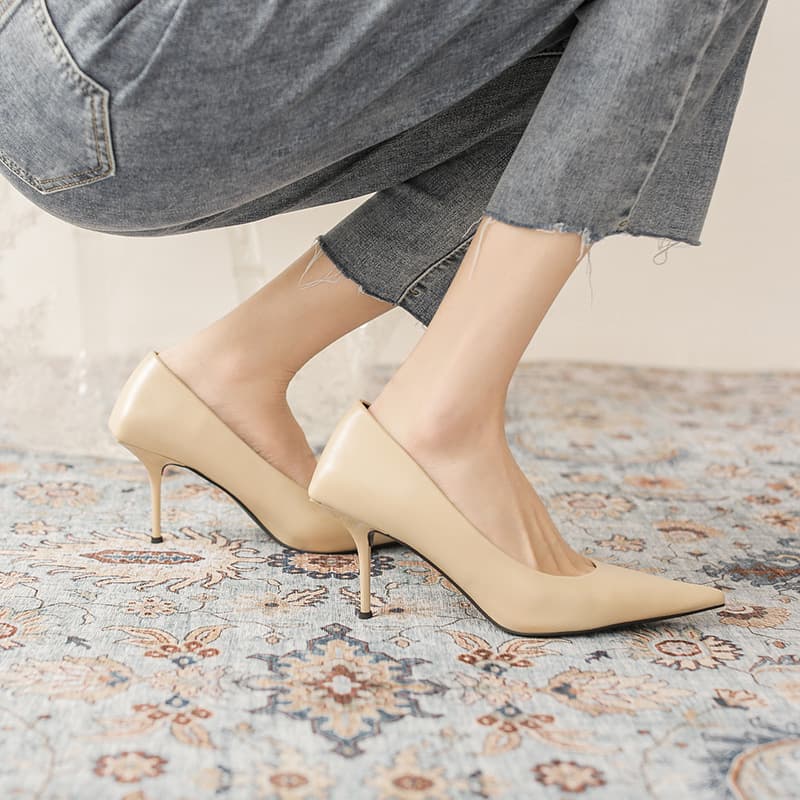 Stiletto-heeled Pointed-toe Low-cut Professional Commute Pumps 12