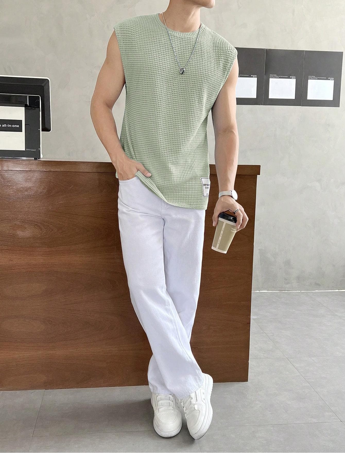 Mens Loose-Fit Fashionable Casual Sports Vest 11