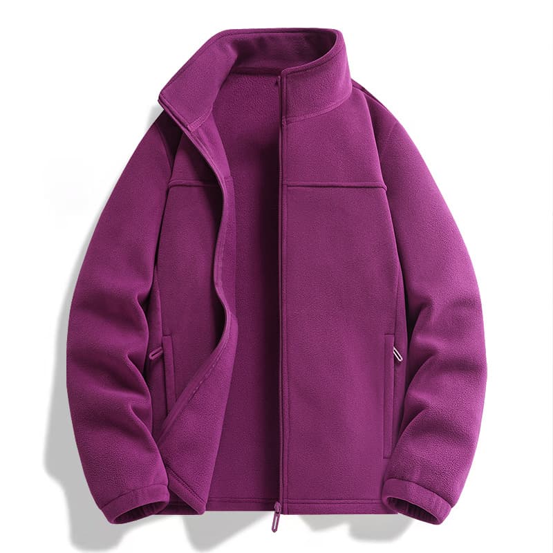 Polar Fleece Stand-collar Jacket For Men And Women 5