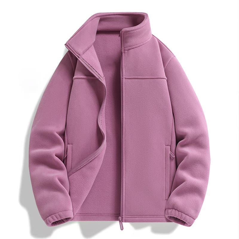 Polar Fleece Stand-collar Jacket For Men And Women 4
