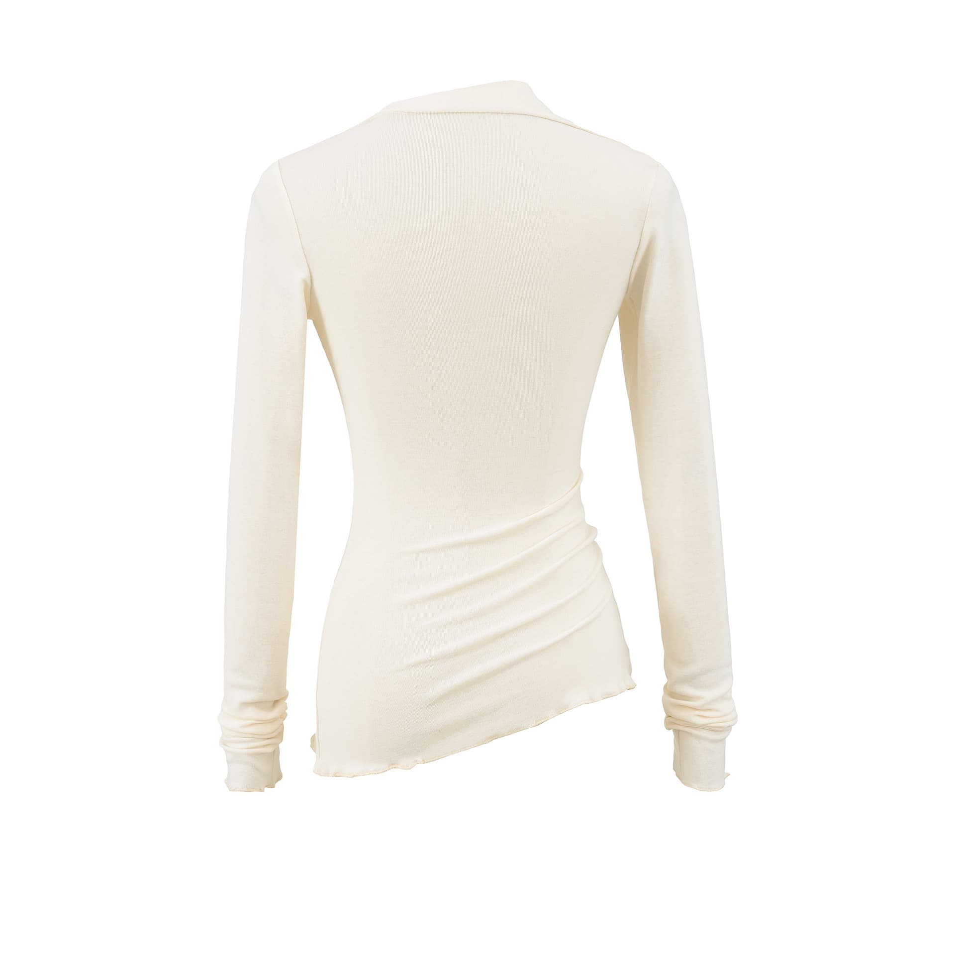 Womens Casual Solid-Color Long-Sleeve T-Shirt 7