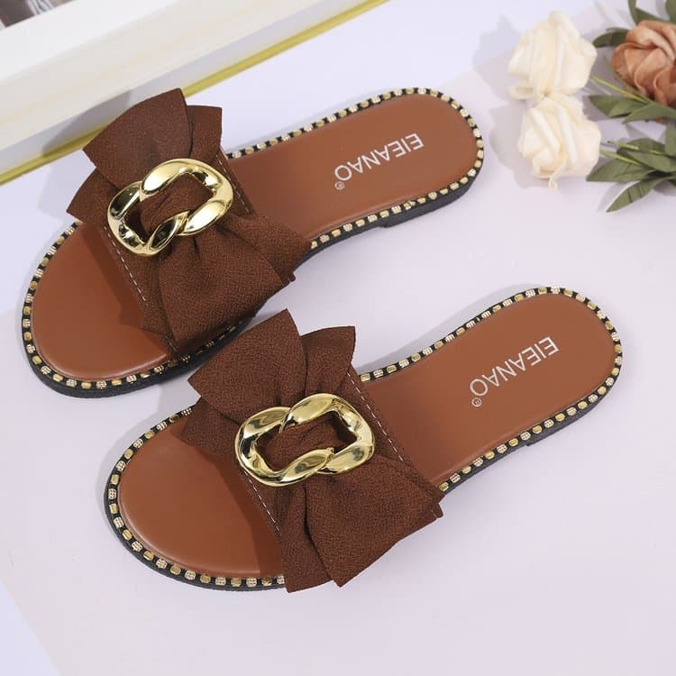 Comfortable Leopard-print Flip-flops Large Size 9