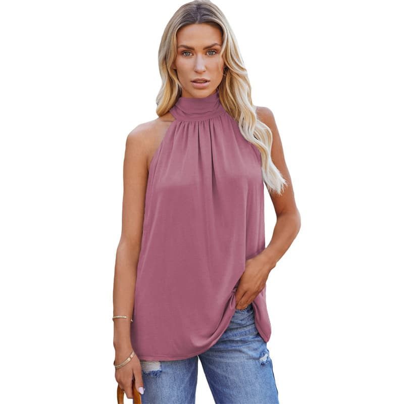 Womens Sleeveless Lace-up Vest 6