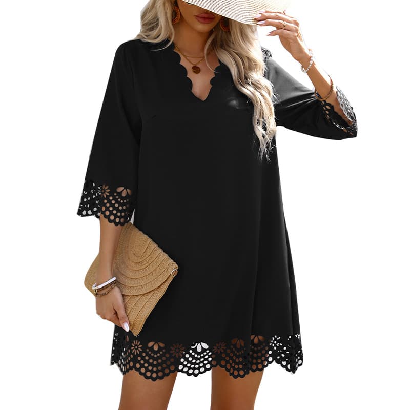 Womens European And American-style Casual Dress 3