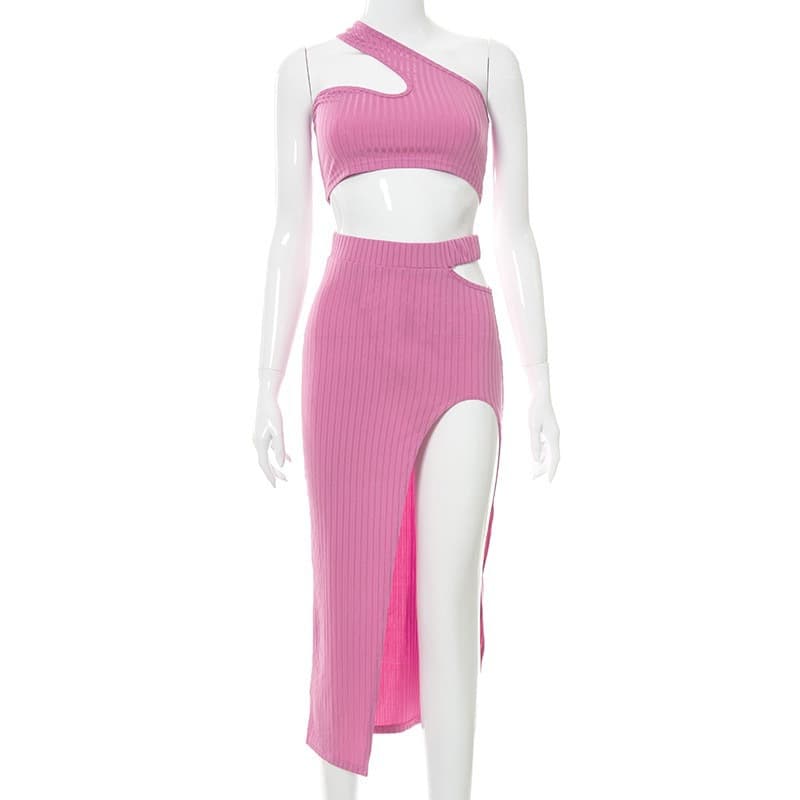 Womens Slit Asymmetrical Suit 3