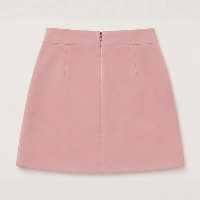 Retro Tassel-studded Faux Suede A-line Mini Skirt 3
