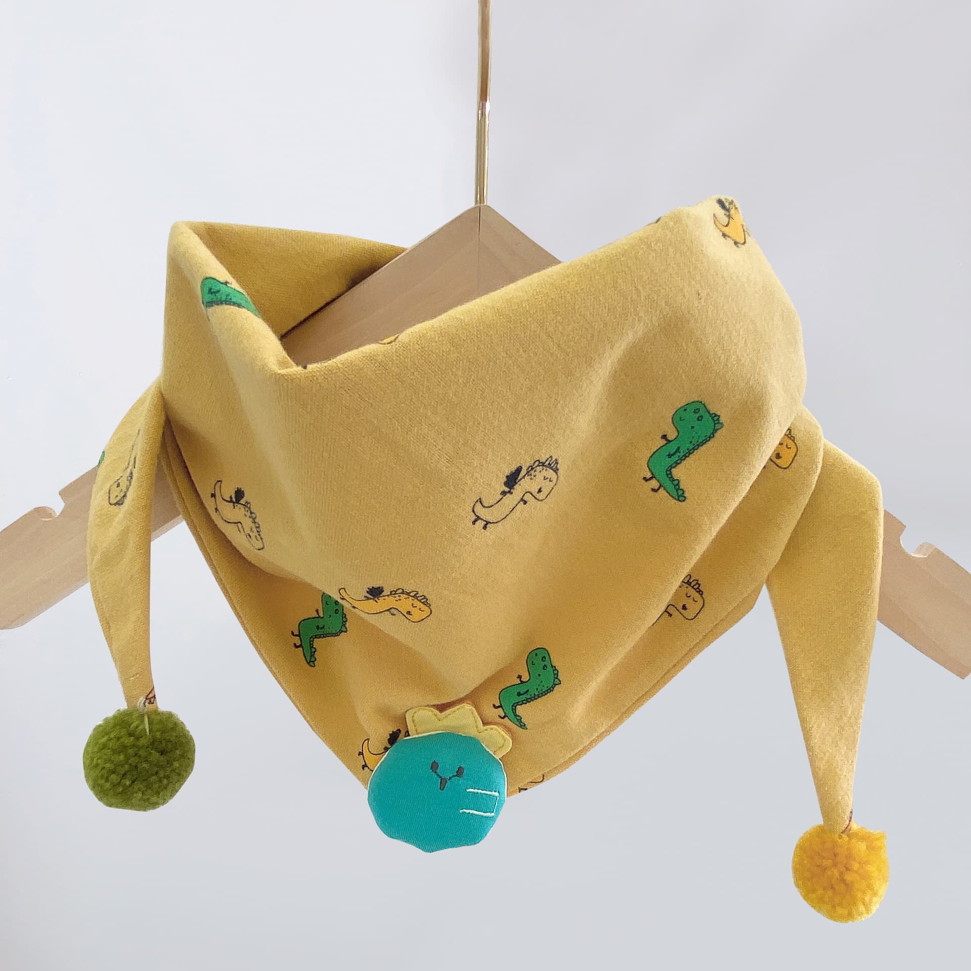 Korean-style Cotton-linen Plaid Childrens Scarf Versatile And Easy To Match 5