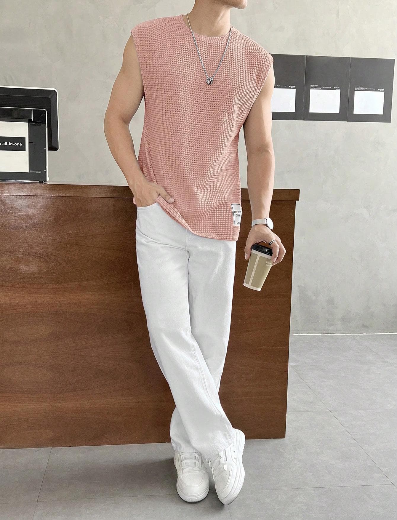 Mens Loose-Fit Fashionable Casual Sports Vest 2