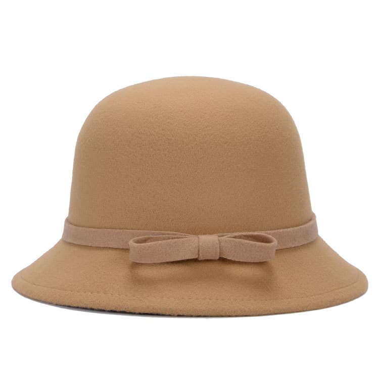 Fashionable And Elegant Womens Bowler Hat With A Striped Bow 15