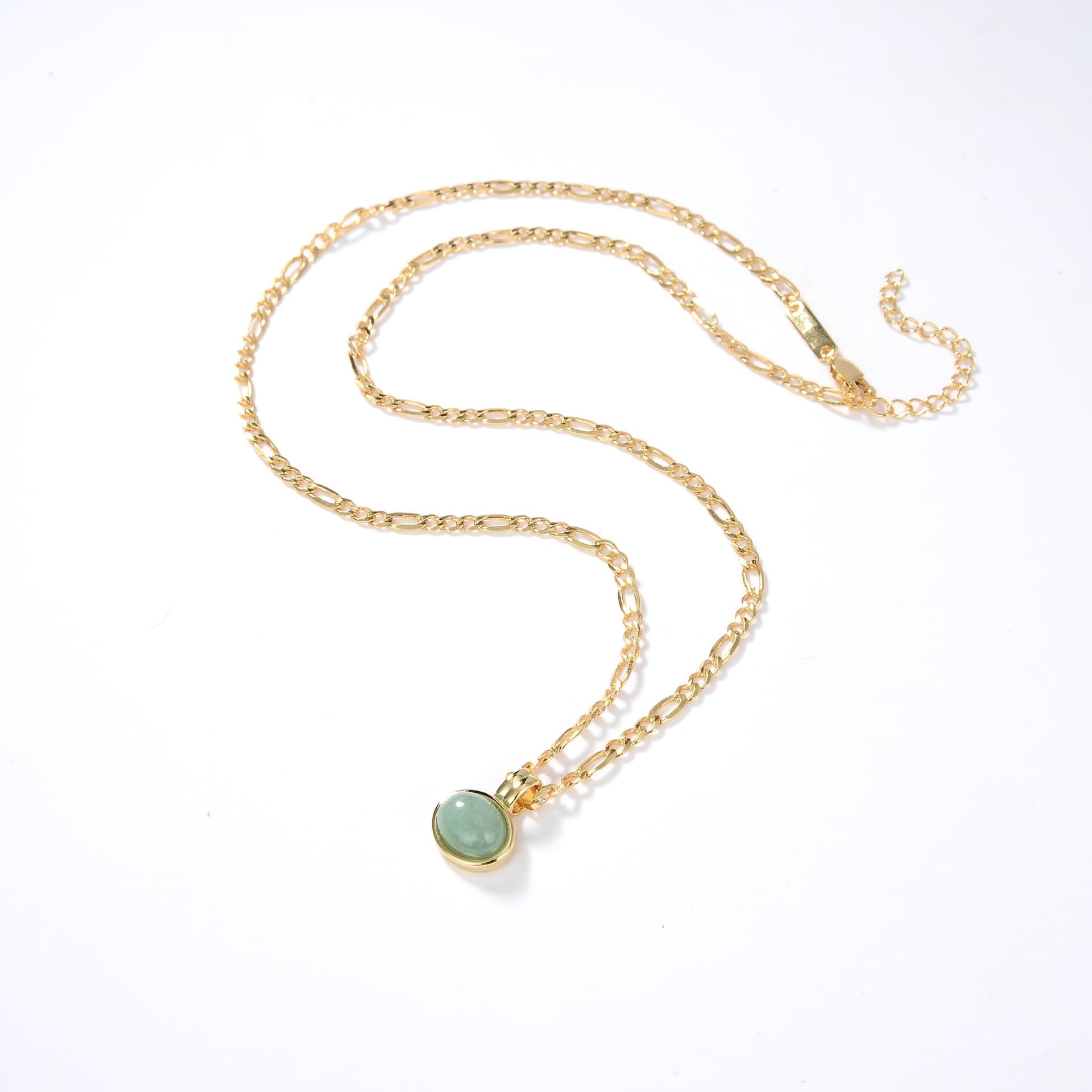 Simple And Natural Green Aventurine Necklace For Women 2