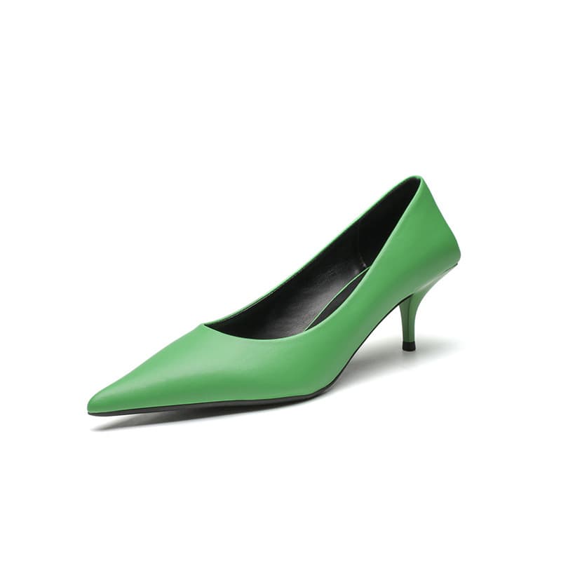 Stiletto-heeled Pointed-toe Low-cut Professional Commute Pumps 5