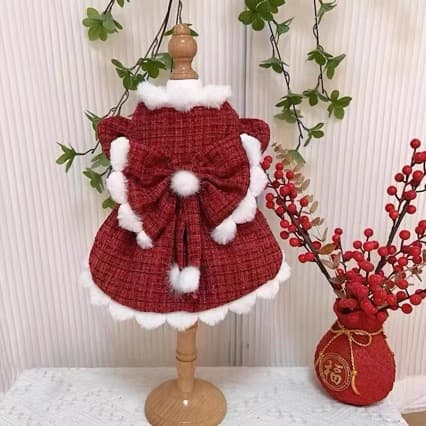Lolita Winter Skirt With Fleece-Lined Design For Small Dogs 2