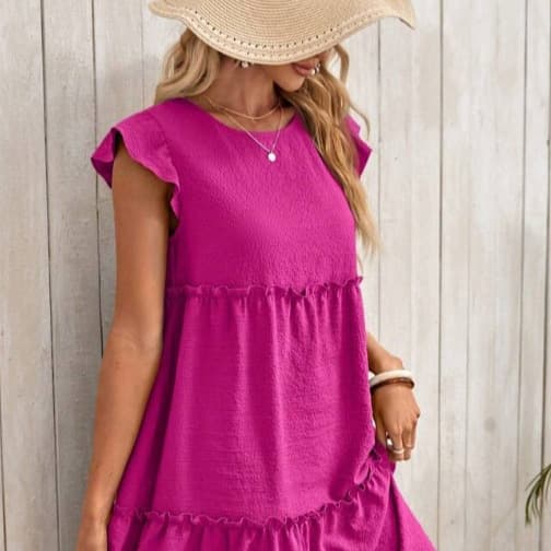 European And American-style Fashionable Thin Breathable Round-neck Sleeveless Dress 6