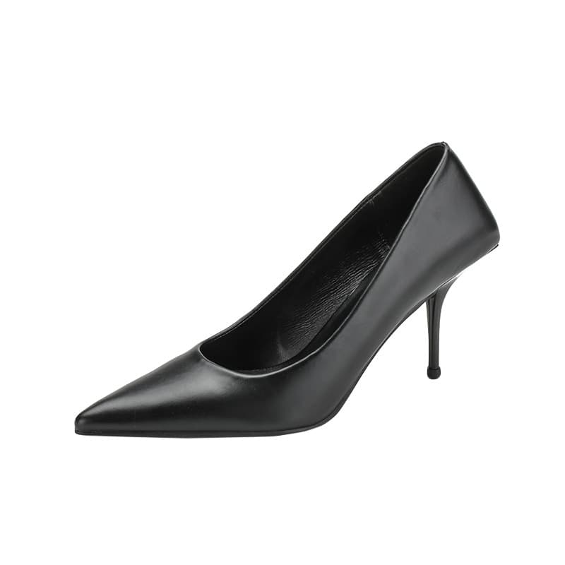 Stiletto-heeled Pointed-toe Low-cut Professional Commute Pumps 7