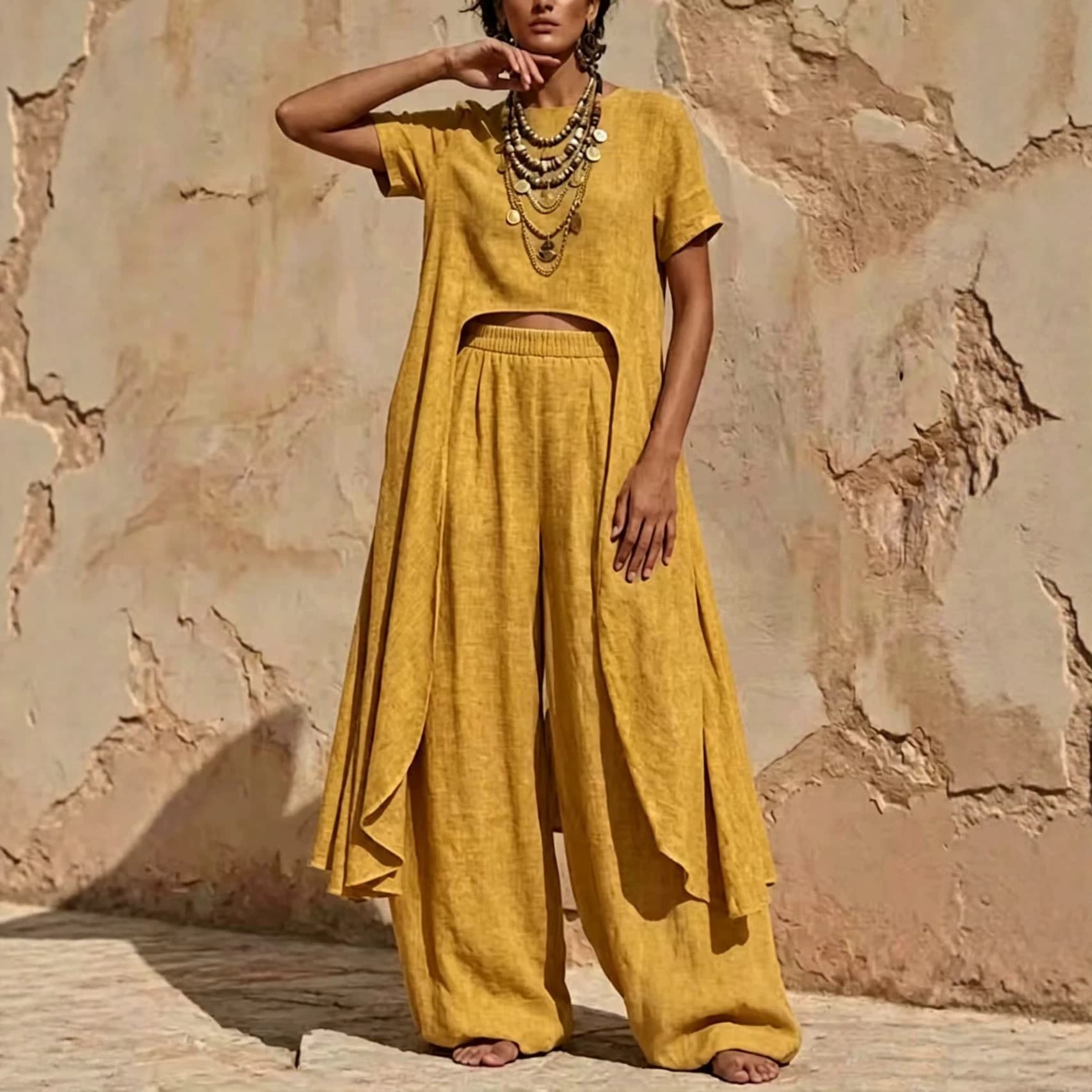 Womens Irregular Casual Set 2