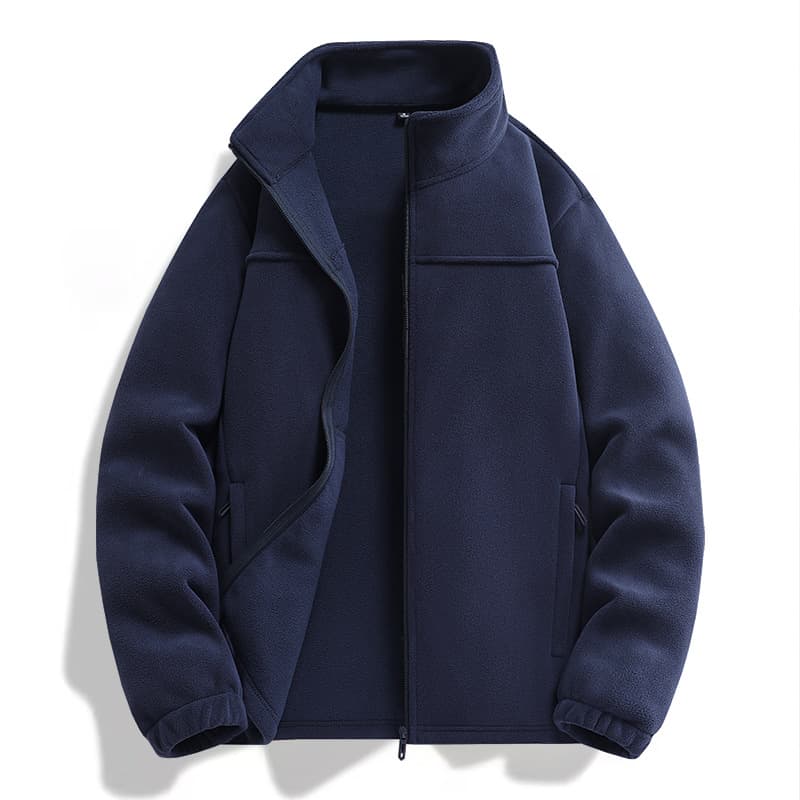 Polar Fleece Stand-collar Jacket For Men And Women 8