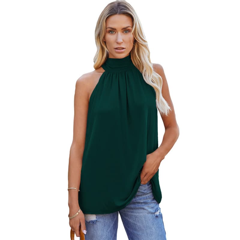 Womens Sleeveless Lace-up Vest 12