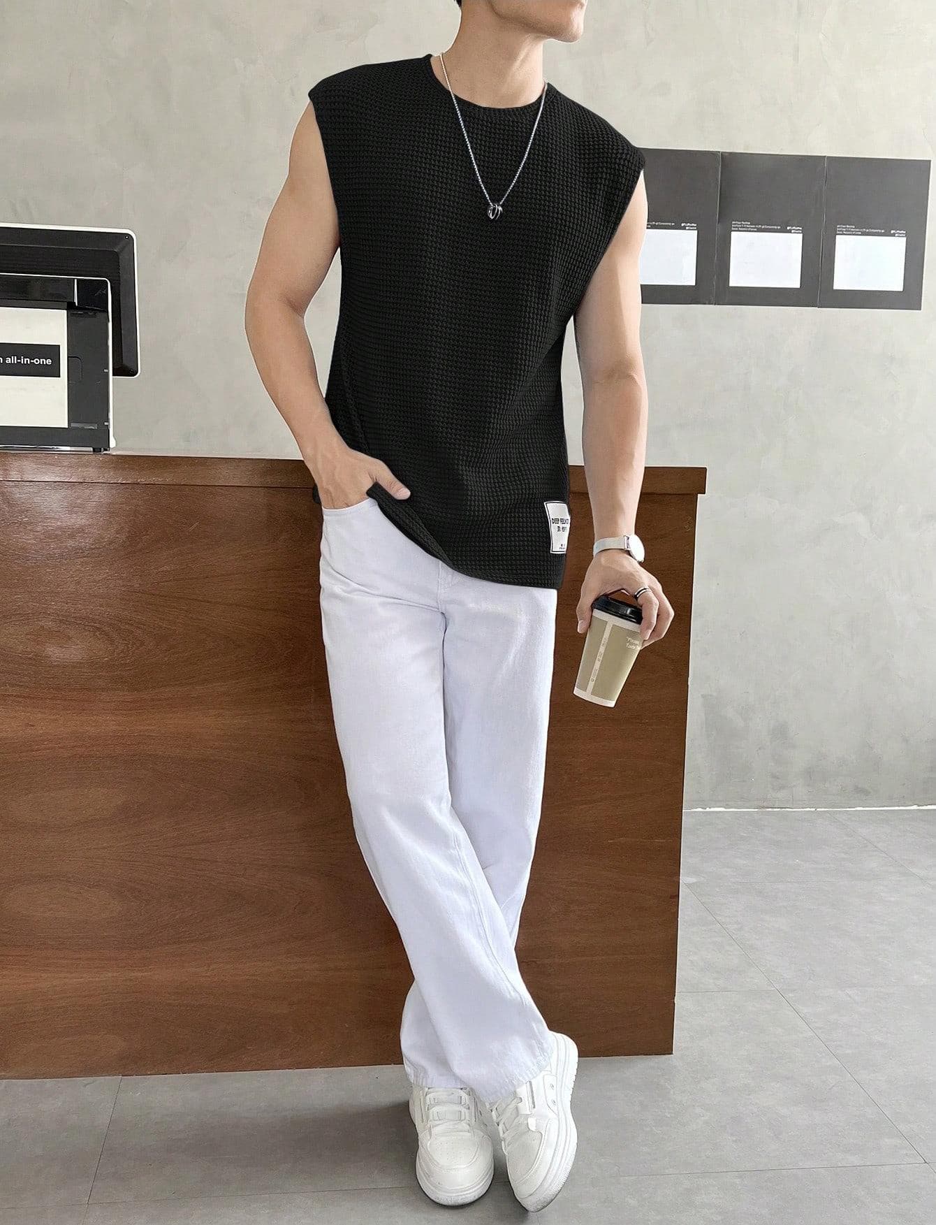 Mens Loose-Fit Fashionable Casual Sports Vest 9