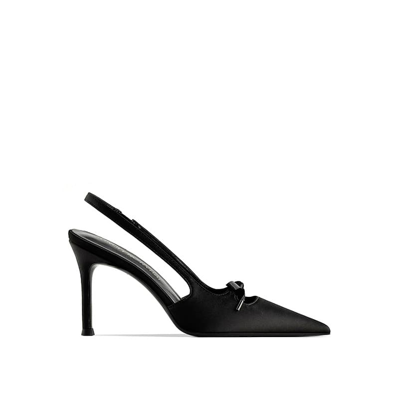Womens Hollow-out Bow High Heels 6