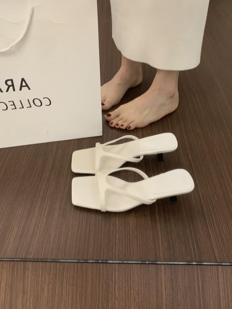 Womens French-style High-heeled Casual Sandals 8
