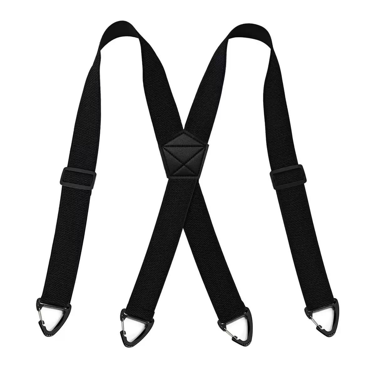 Plastic Buckle 4-hook Britishstyle Unisex X strap Suspenders 4 Cm WideVintage Elastic Braces 4