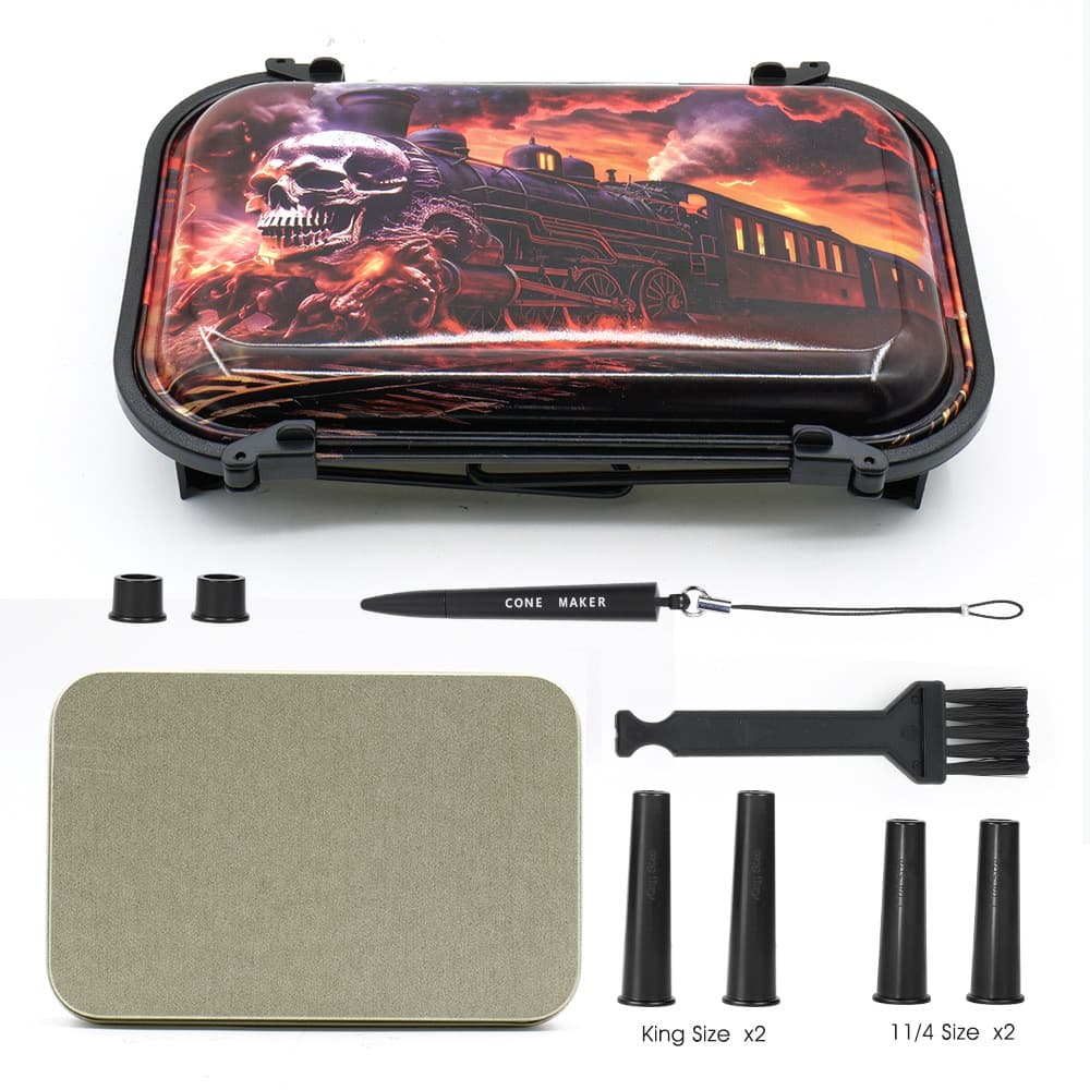 Fashionable And Personalized Magnetic-Lid Cigarette Tray 12