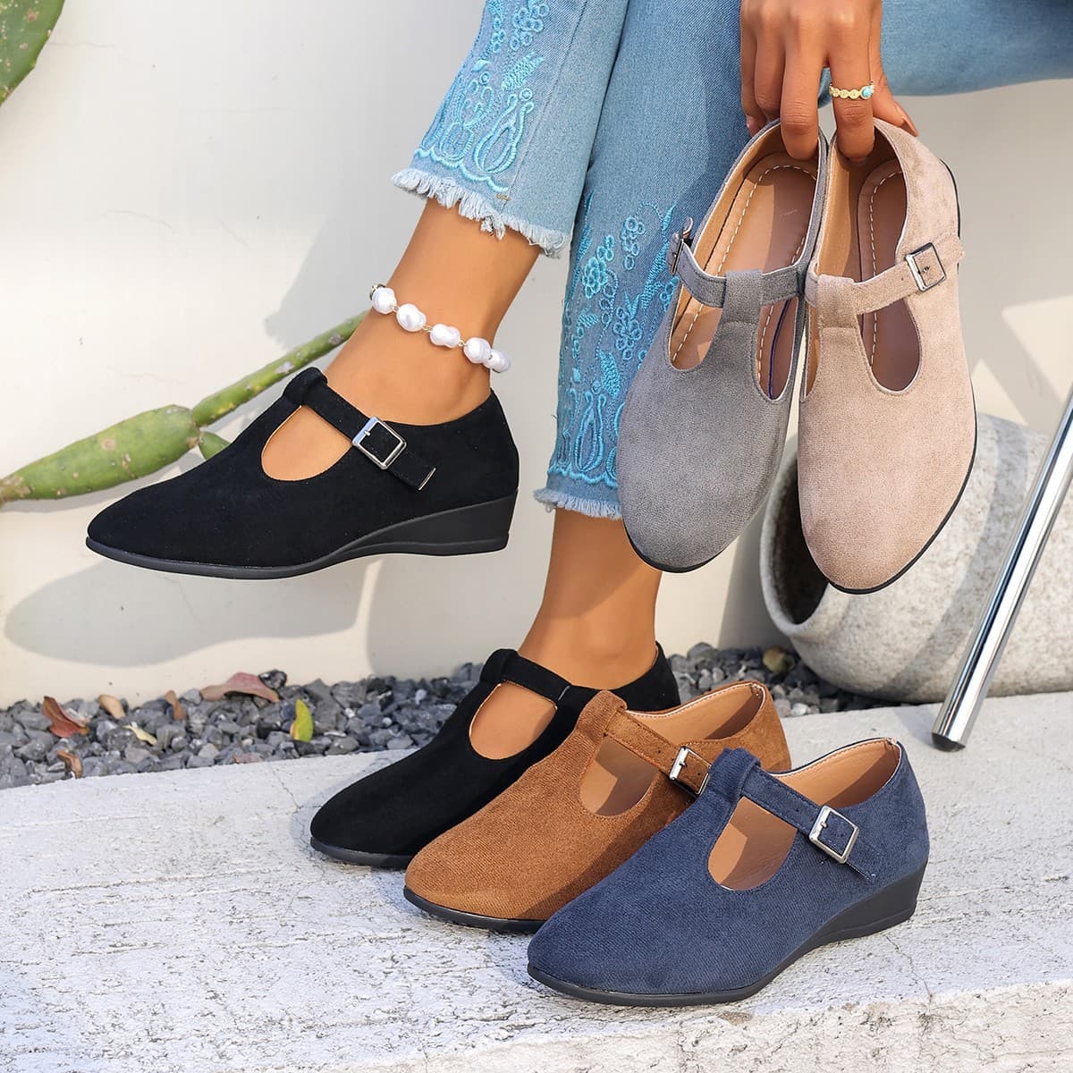 Spring New Pointed-toe Womens Shoes European And American Style 8