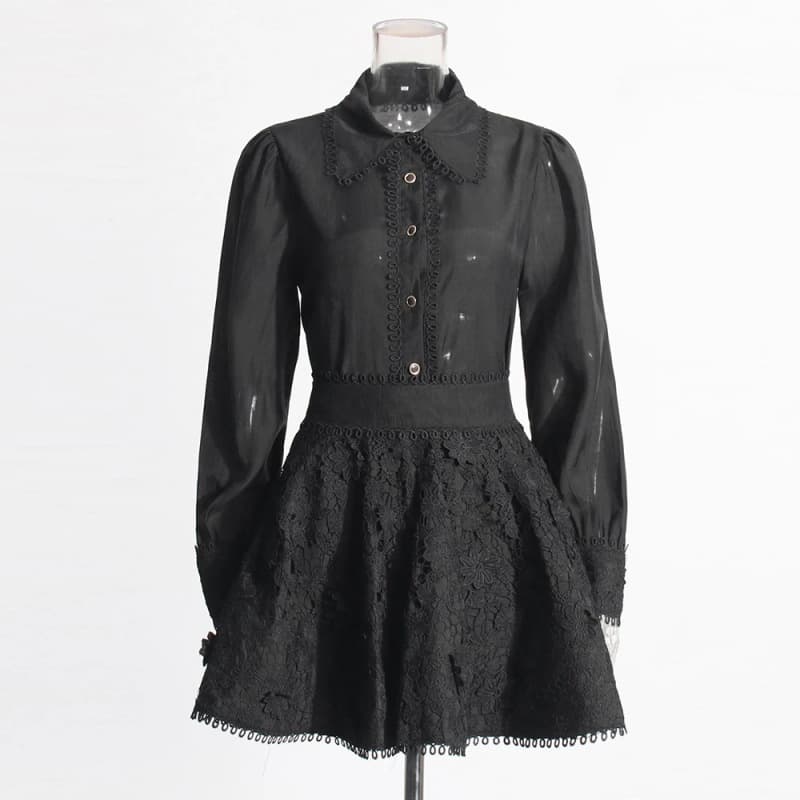 Shirt And Embroidered Midi Skirt Two-piece Set Womens Outfit 2