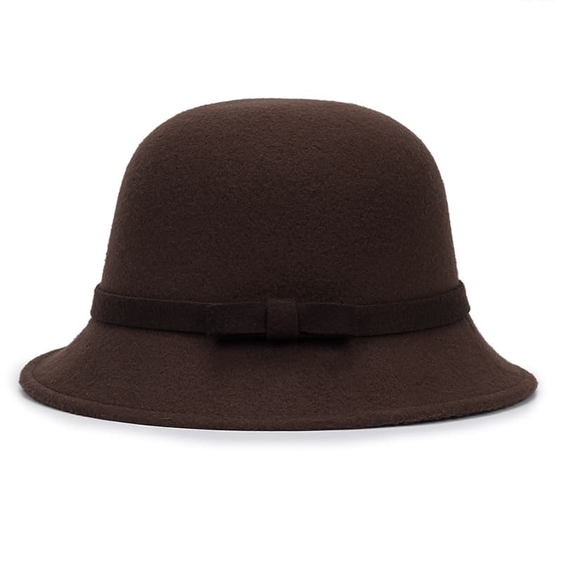 Fashionable And Elegant Womens Bowler Hat With A Striped Bow 18