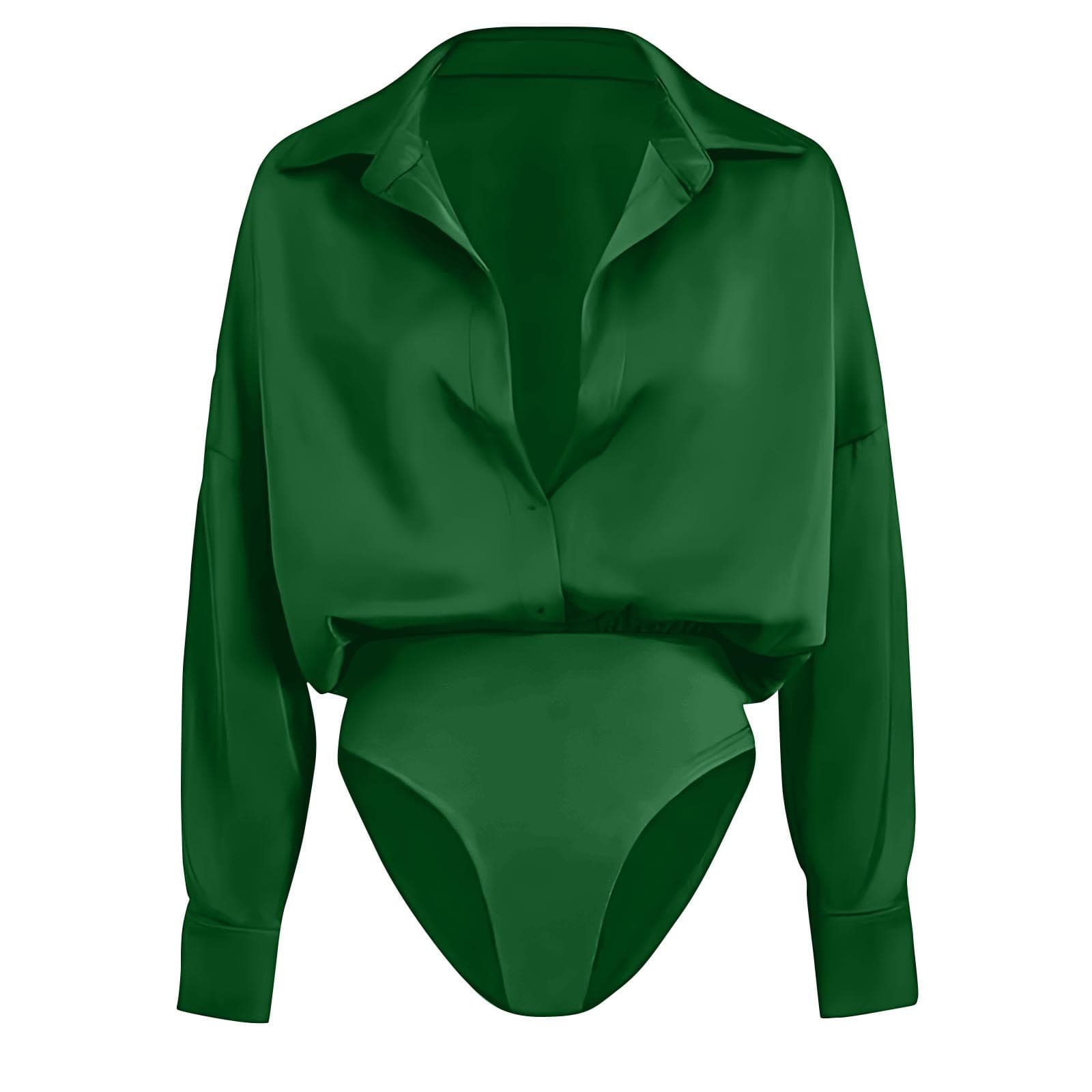 Womens Casual Long-sleeve Cardigan-button-up Shirt Top 5