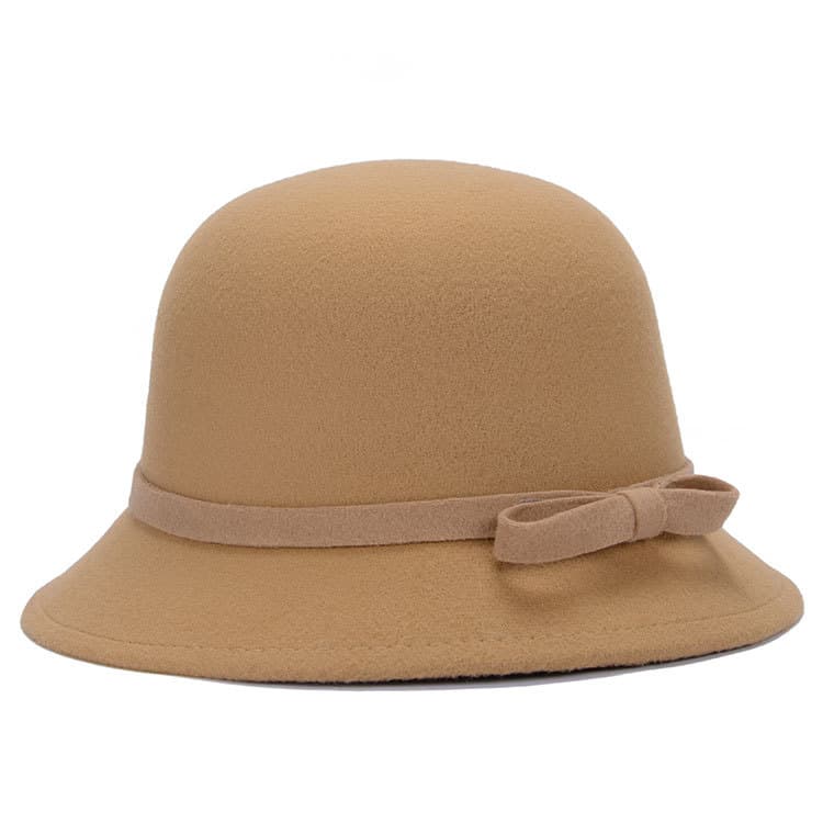 Fashionable And Elegant Womens Bowler Hat With A Striped Bow 10