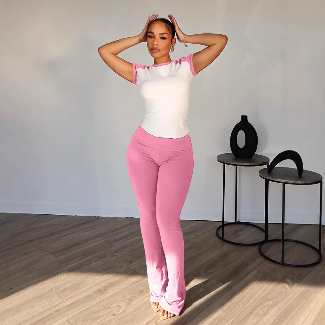 Casual Sports Yoga Pants Two-Piece Set 7