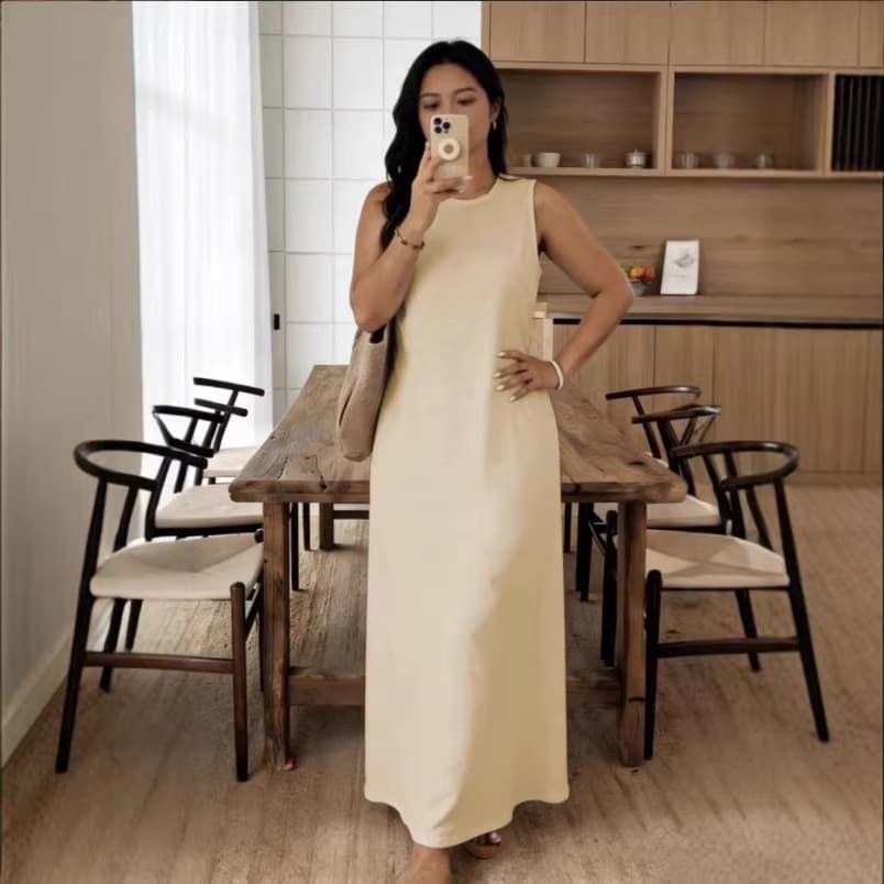Womens Sleeveless Tank Top Pencil Long Dress 3