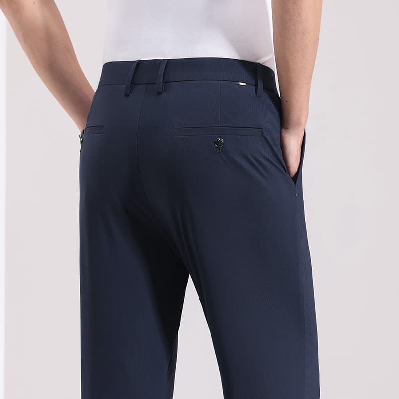 Summer Ice-silk Cooling Casual Pants Thin Long Trousers 2