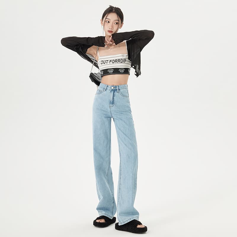 Womens Slim Straight-leg Jeans New Autumn Style 9