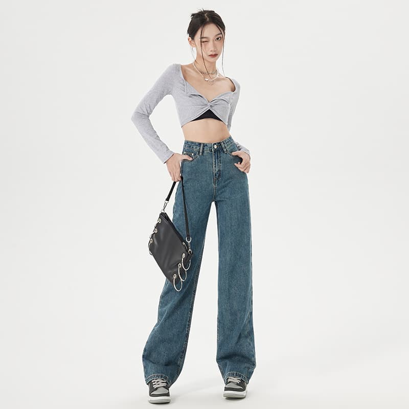 Womens Slim Straight-leg Jeans New Autumn Style 7