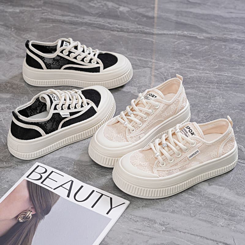 Platform Height-increasing Lace-up Casual Shoes For Students New Style Sneakers 6