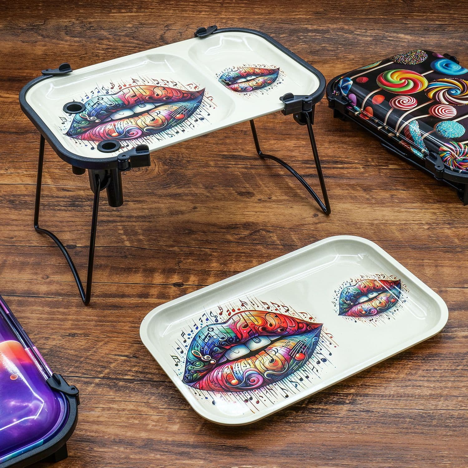 Fashionable And Personalized Magnetic-Lid Cigarette Tray 3