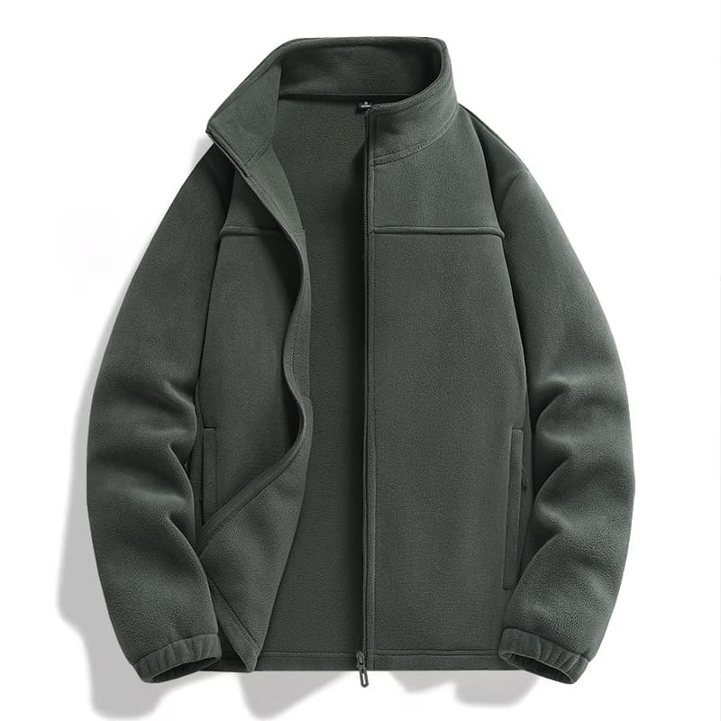 Polar Fleece Stand-collar Jacket For Men And Women 7