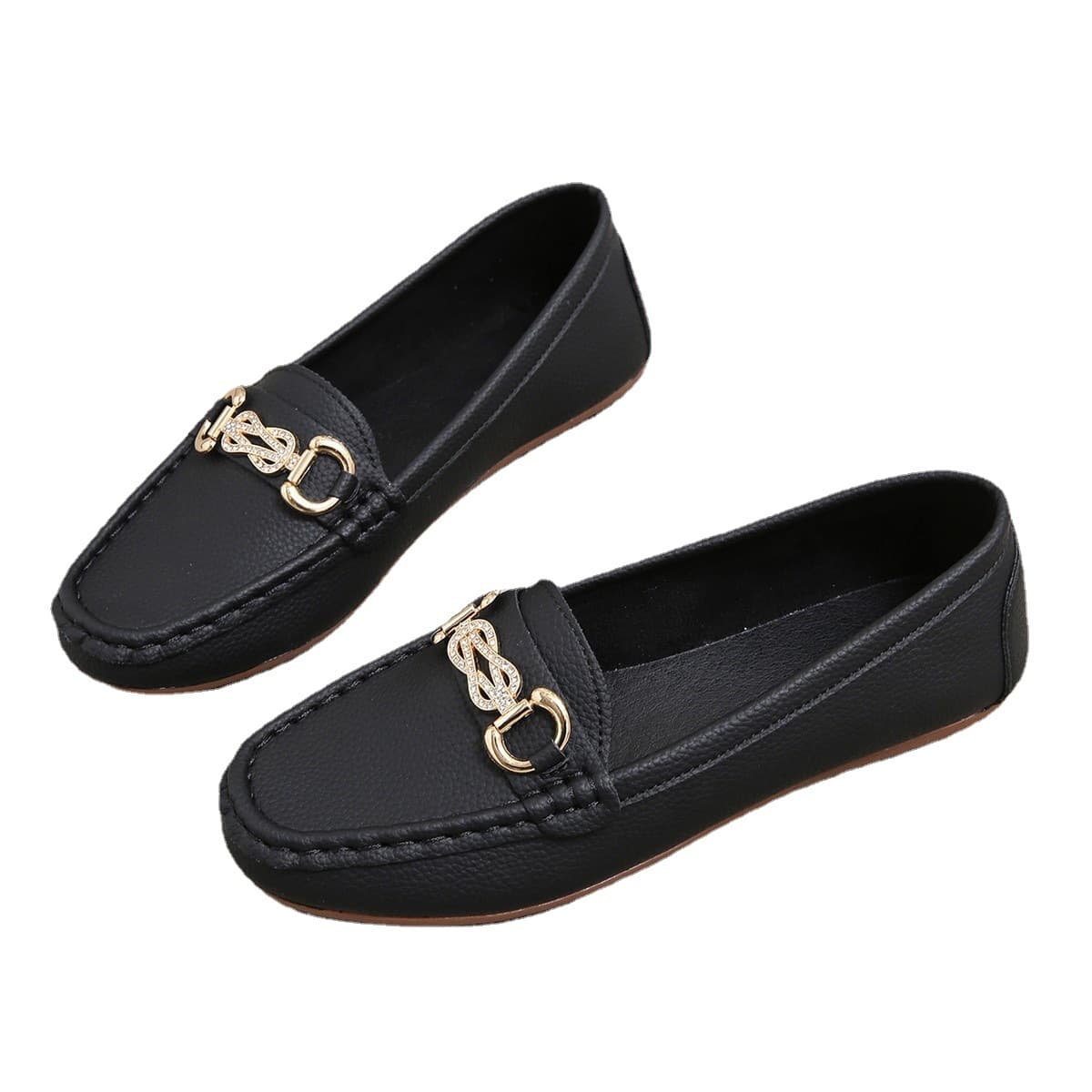 New Springautumn Korean-style Round-toe Slip-on Loafers 5