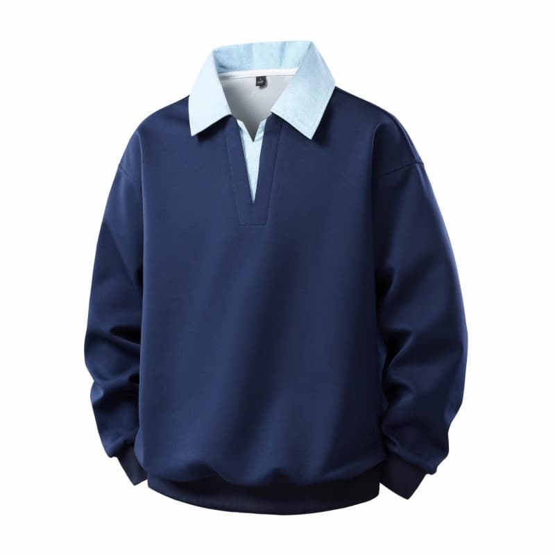 New Faux Two-piece Hoodie Cool And Casual Top 5