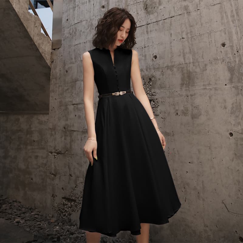 Womens Fashionable Casual Mid-length Dress 7
