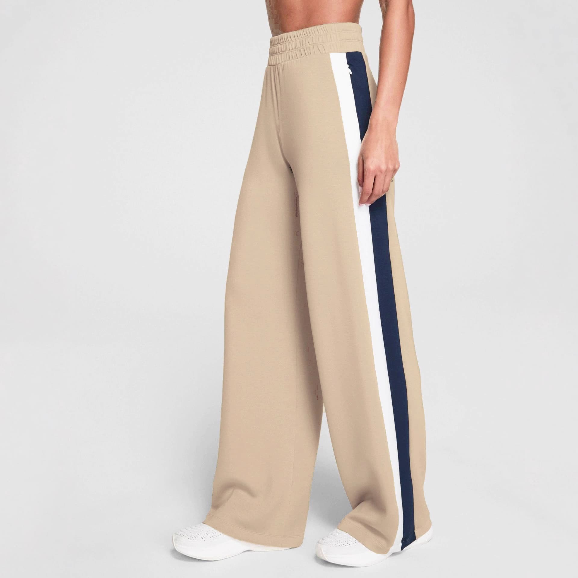 Color-block Side Casual Sports Trousers Fashionable And Versatile Womens Straight-leg Pants 2